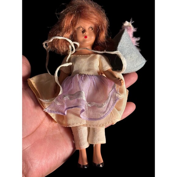 Vintage Nancy Ann Story Book trademark Doll  6” 1940s - Picture 3 of 16